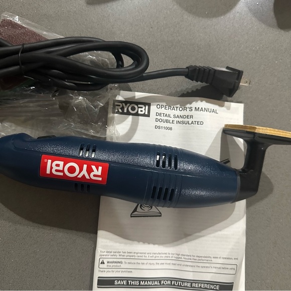 Ryobi DS11008 Corded Detail Sander – Gently Used, Tested - Picture 3 of 9